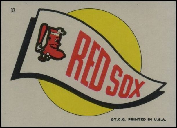 33 Red Sox Pennant